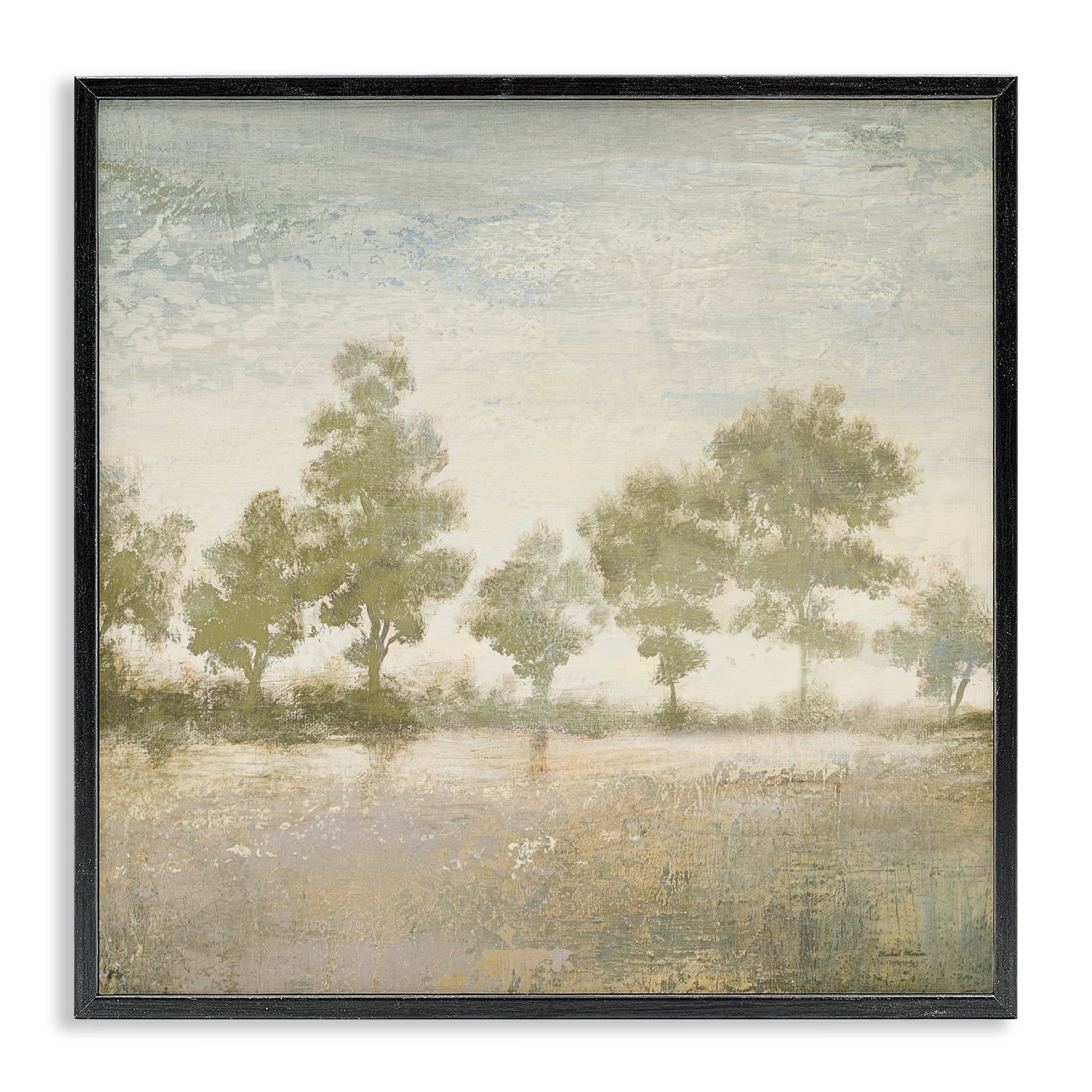 Stupell Industries Forest Light Landscape Black Framed Giclee Art, design by Michael Marcon