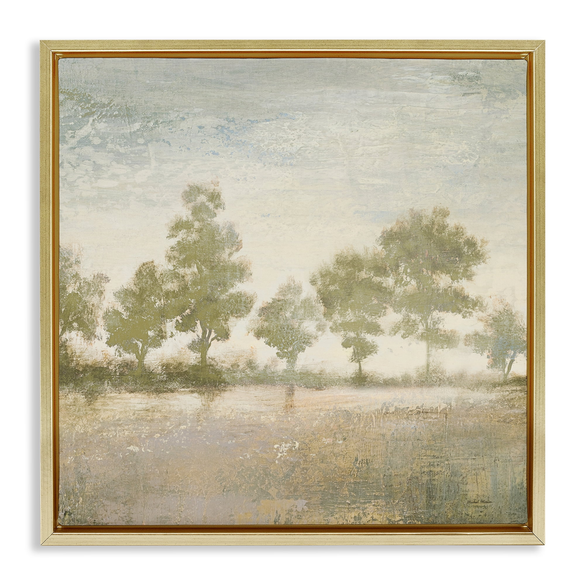 Stupell Industries Forest Light Landscape Gold Framed Floater Canvas Wall Art, design by Michael Marcon