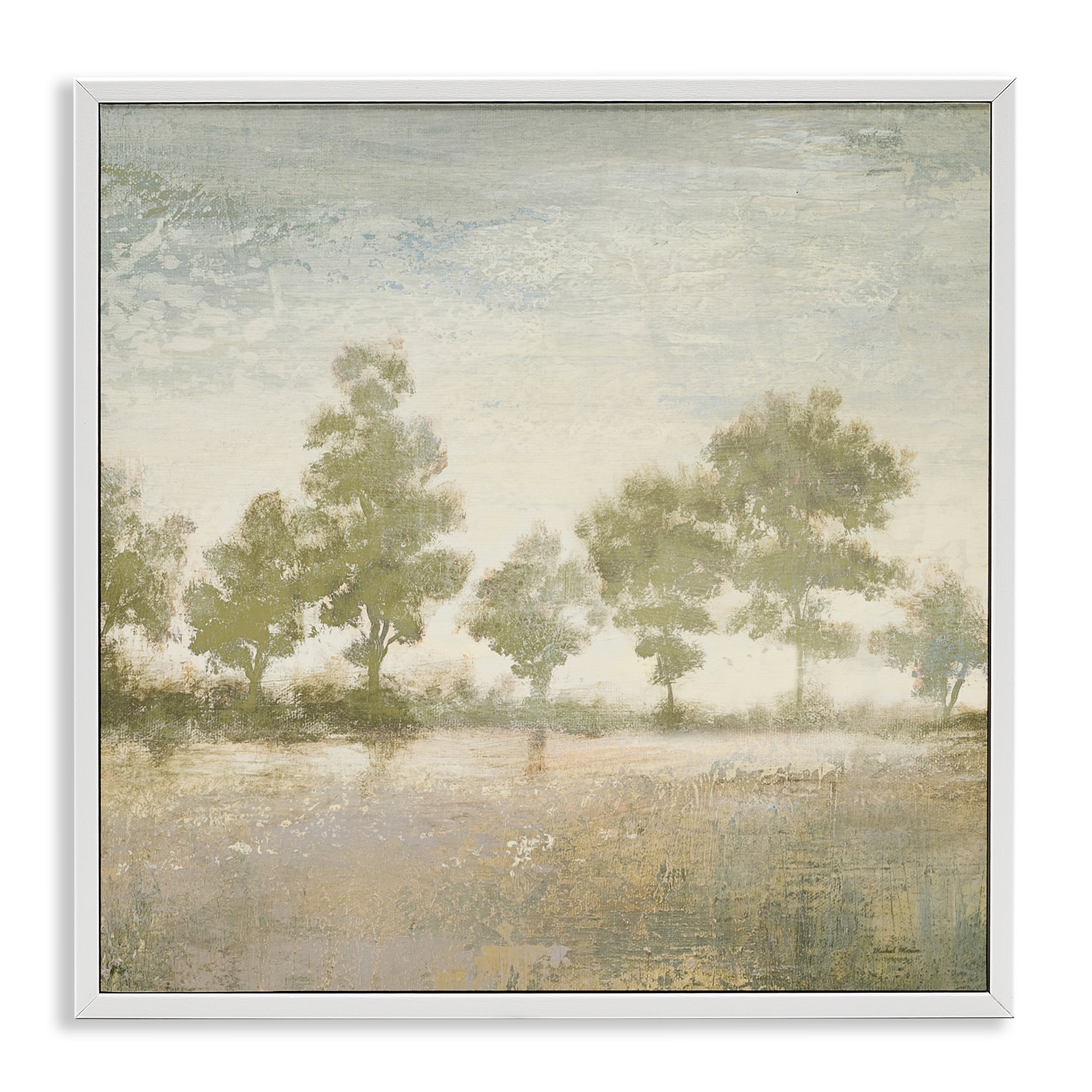 Stupell Industries Forest Light Landscape White Framed Giclee Art, design by Michael Marcon