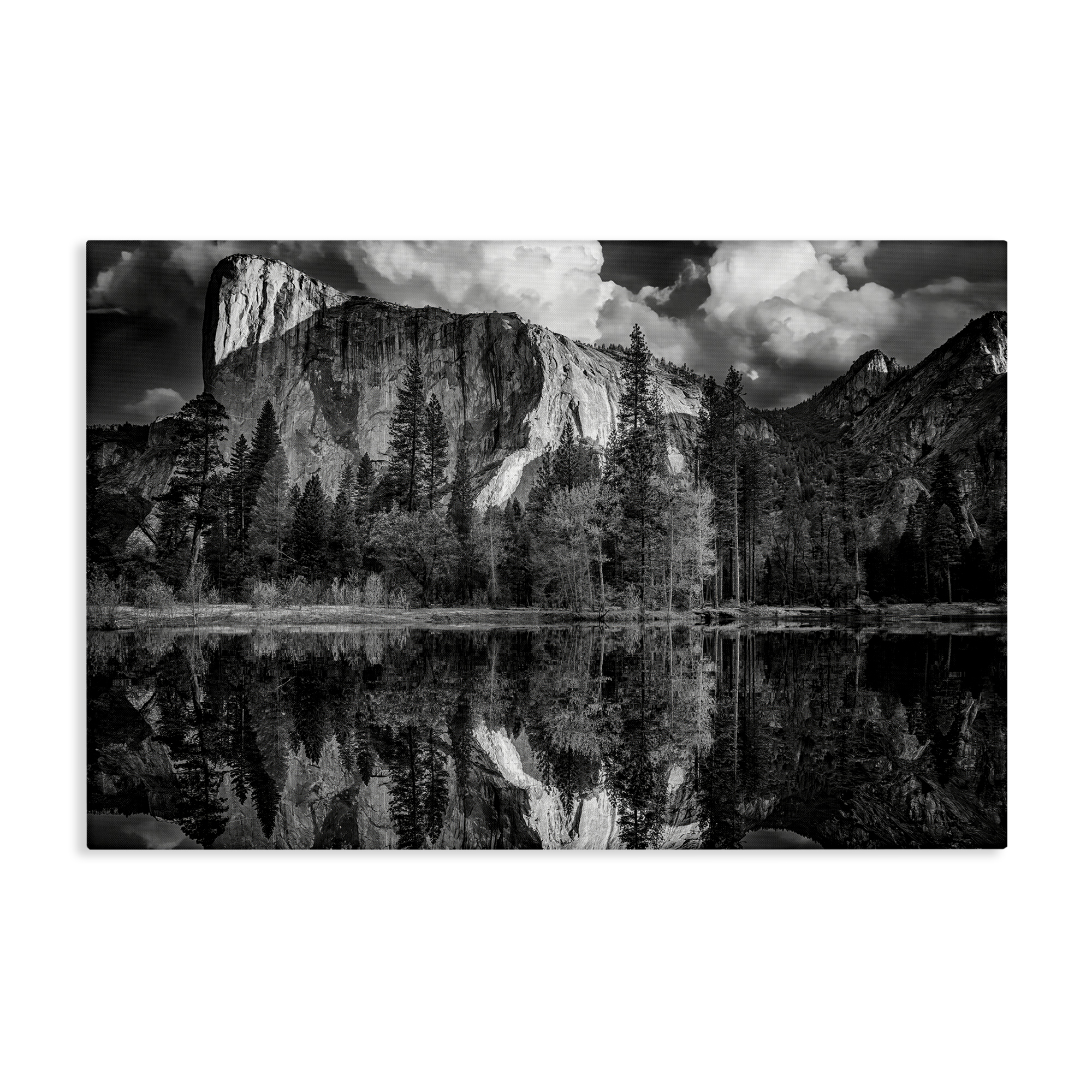 Stupell Industries Forest Trees Lake Reflection Landscape & Nature Photography Wrapped Canvas Art Print Wall Art, 45 x 30
