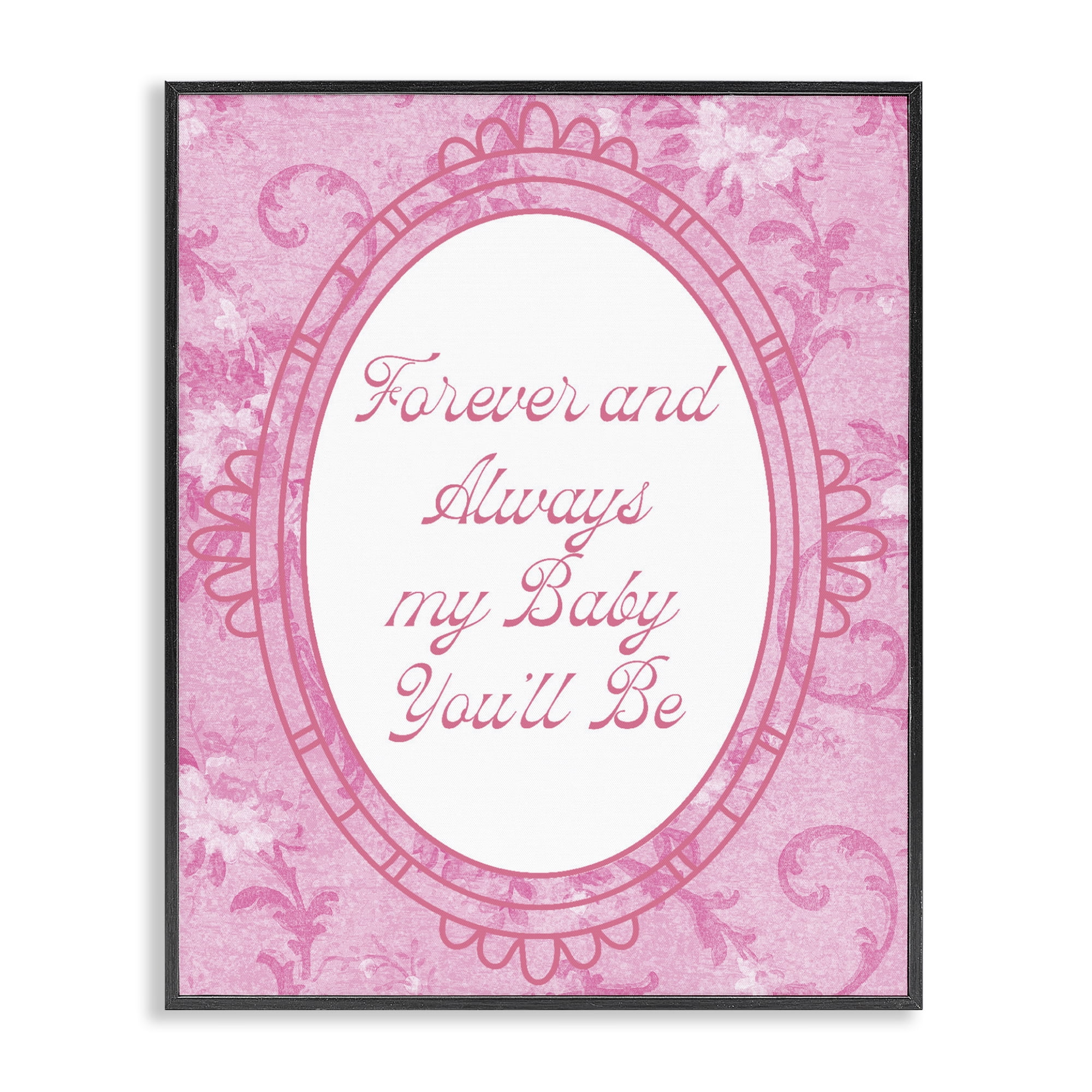 Stupell Industries Forever & Always My Baby Black Framed Giclee Art, design by Lil' Rue