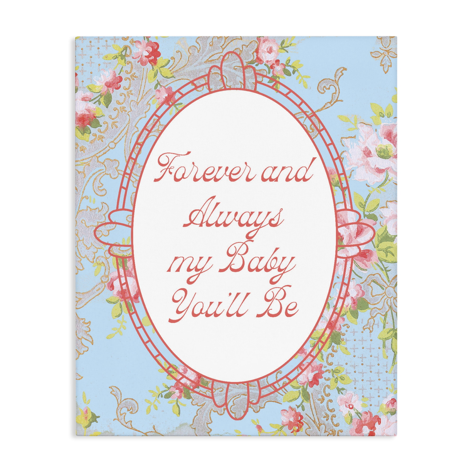Stupell Industries Forever And Always My Baby Canvas Wall Art, design by Lil' Rue