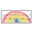 thumbnail image 1 of Stupell Industries Forever Be My Always Quote Bold Rainbow Arches, 13 x 30, Designed by Daphne Polselli, 1 of 7