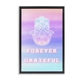 thumbnail image 1 of Stupell Industries Bohemian Forever Grateful Hamsa Black Floating Frame Canvas Art, 17 x 25, by Pooja Dave, 1 of 8