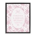 thumbnail image 1 of Stupell Industries French Country Forever and Always Pink Florals Black Floating Frame Canvas Art, 17 x 21, by Cherrywood Lane, 1 of 8