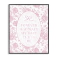 thumbnail image 1 of Stupell Industries French Country Forever and Always Pink Florals Black Framed Giclee Art, 11 x 14, by Cherrywood Lane, 1 of 8