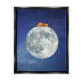 thumbnail image 1 of Stupell Industries Fox Sleeping Night Sky Moon Graphic Art Jet Black Floating Framed Canvas Print Wall Art, Design by Carrie Ann Grippo-Pike, 1 of 6