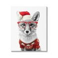 thumbnail image 1 of Stupell Industries Fox in Holiday Clothes Holiday Painting Gallery Wrapped Canvas Art Print Wall Art, 30 x 40, 1 of 8