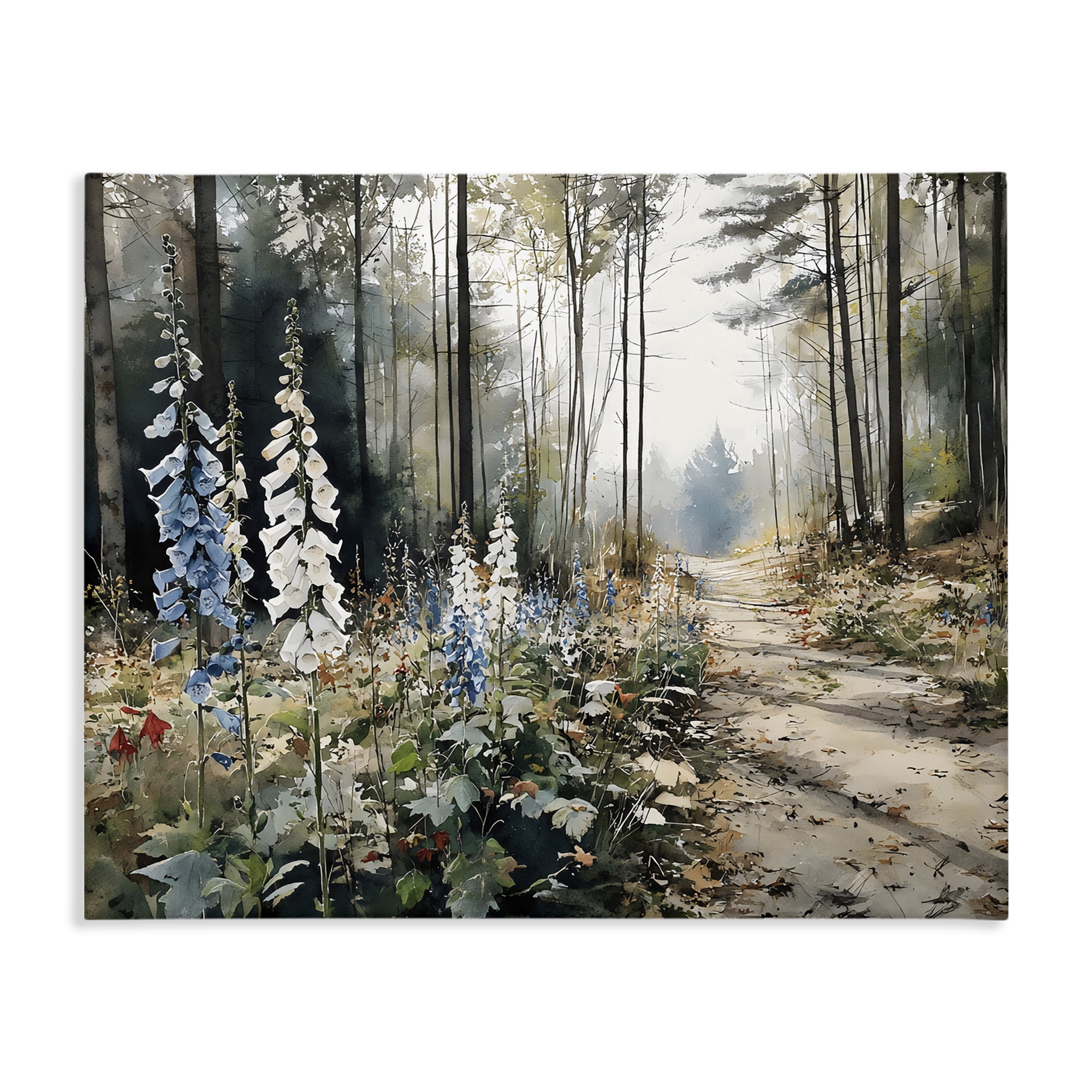 Stupell Industries Foxglove Path Sunlit Woods Canvas Wall Art, design by Franklyn Gregory
