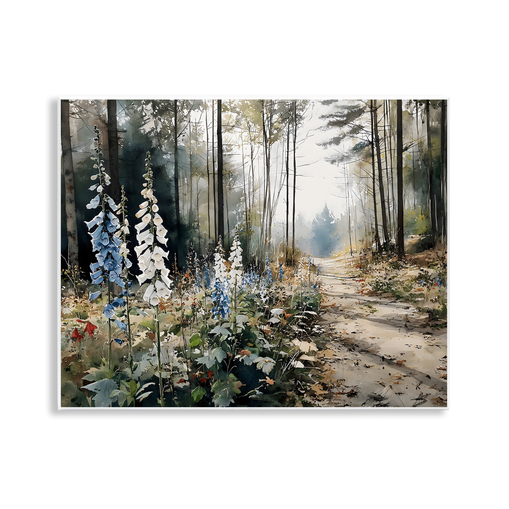 Stupell Industries Foxglove Path Sunlit Woods Wall Plaque Art, design by Franklyn Gregory