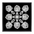 thumbnail image 1 of Stupell Industries Bohemian Fractal Symmetry in Monochrome Black Floating Frame Canvas Art, 18 x 18, by El Perkin, 1 of 8