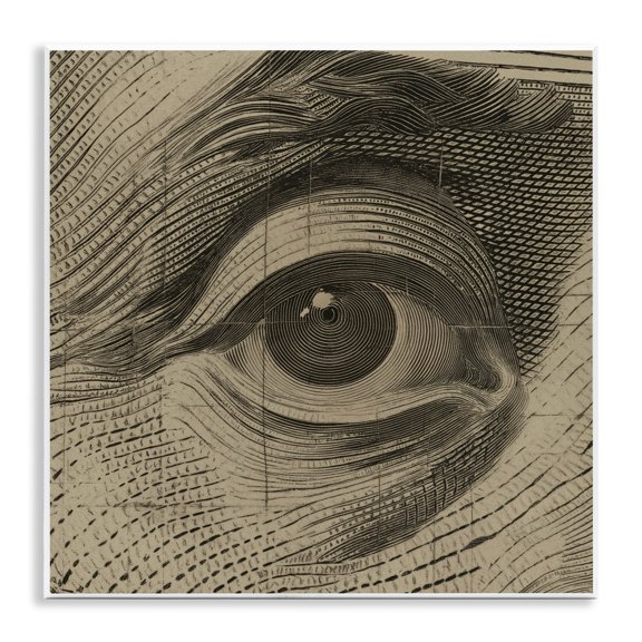 Stupell Industries Franklin's Gaze Eye Wall Plaque Art, design by Svetlana Aleynikova