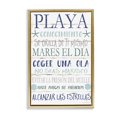thumbnail image 1 of Stupell Industries Frases Felices De Playa Beach Painting Gold Floater Framed Art Print Wall Art, 17 x 25, 1 of 10