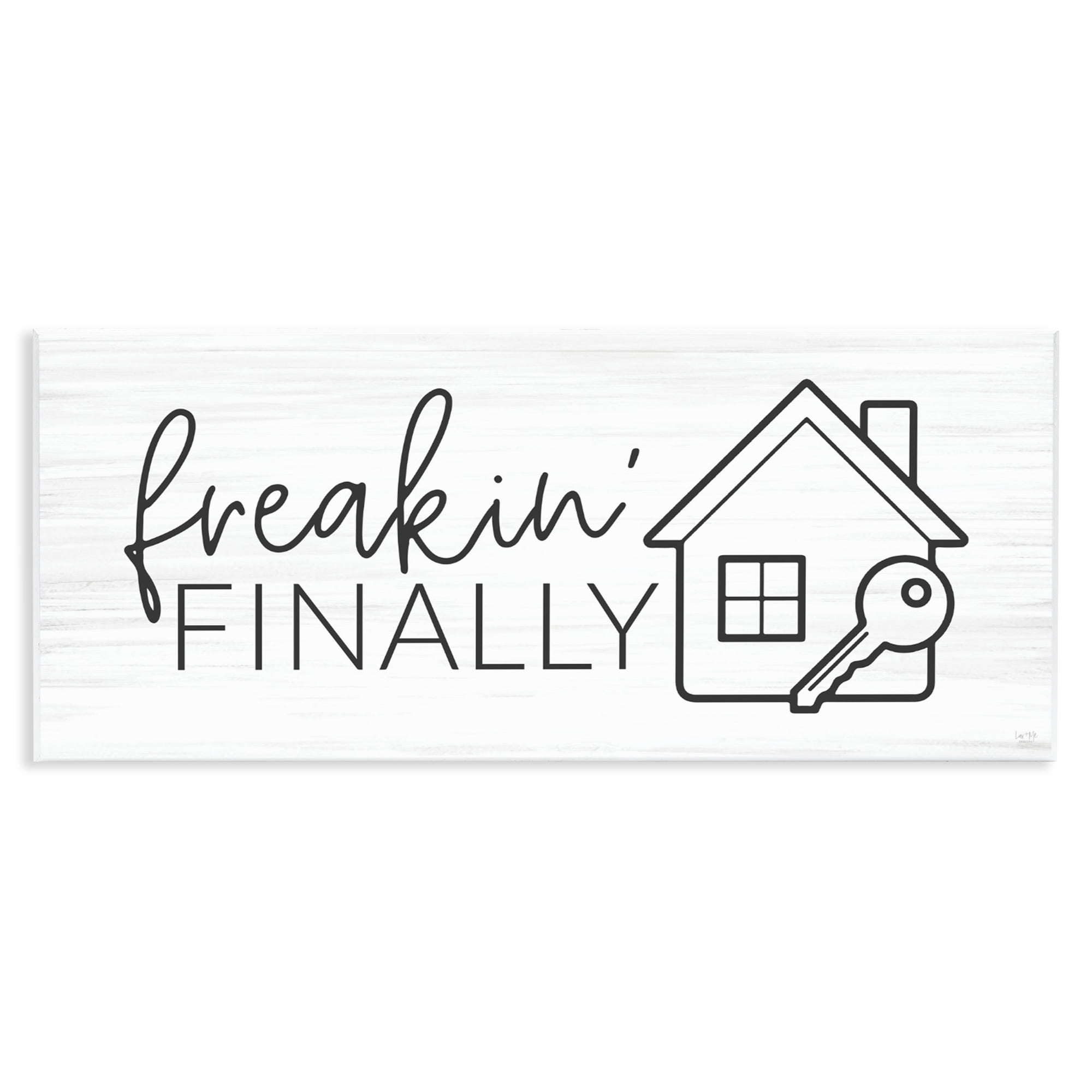 Stupell Industries Freakin' Finally Housewarming Wall Plaque Art, design by Lux + Me Designs