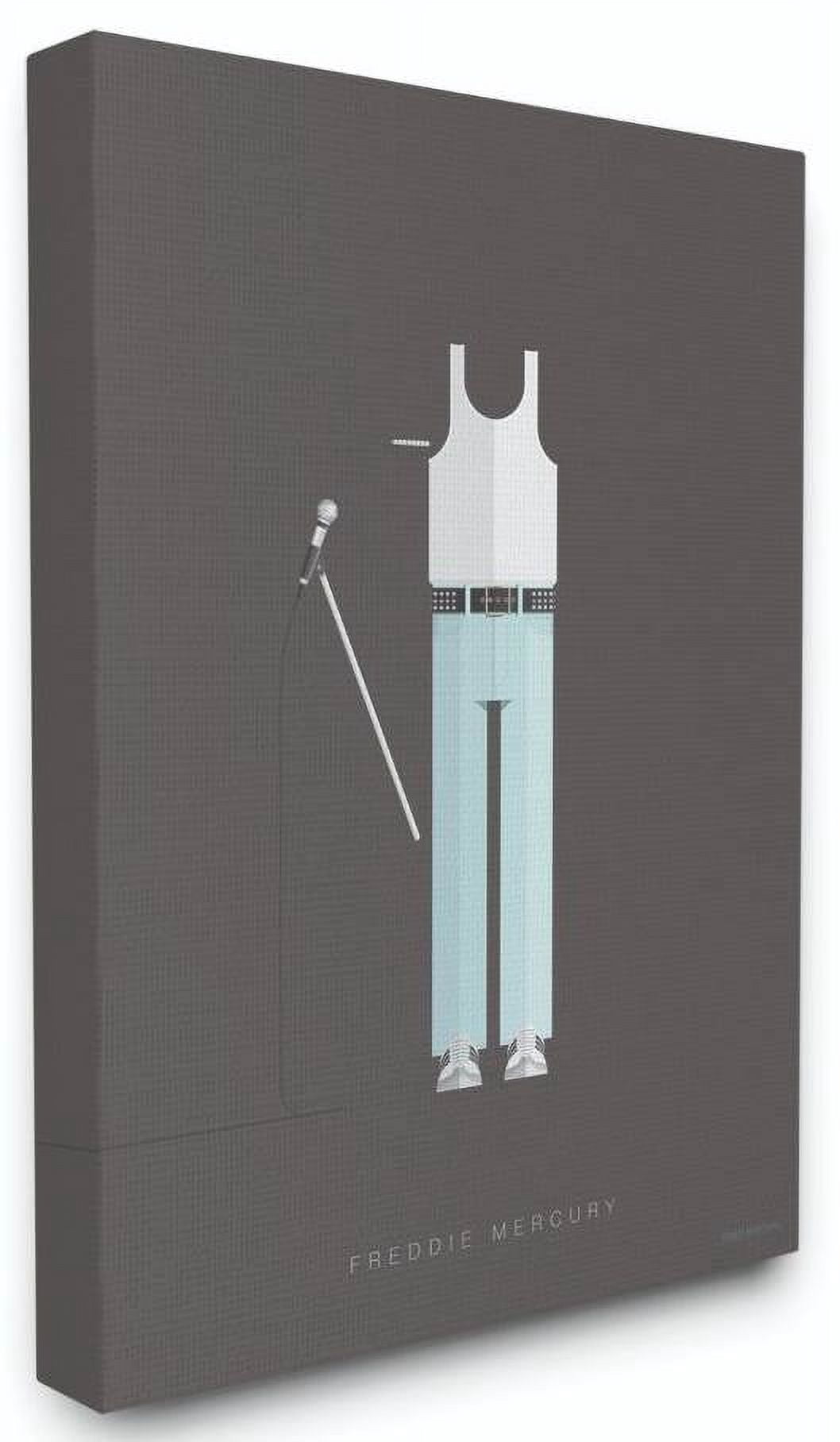 Stupell Industries Freddie Mercury Famous People Characters Fashion Design Canvas Wall Art by Fred Birchal