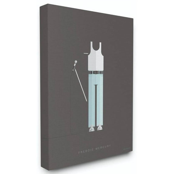 Stupell Industries Freddie Mercury Famous People Characters Fashion Design Canvas Wall Art by Fred Birchal