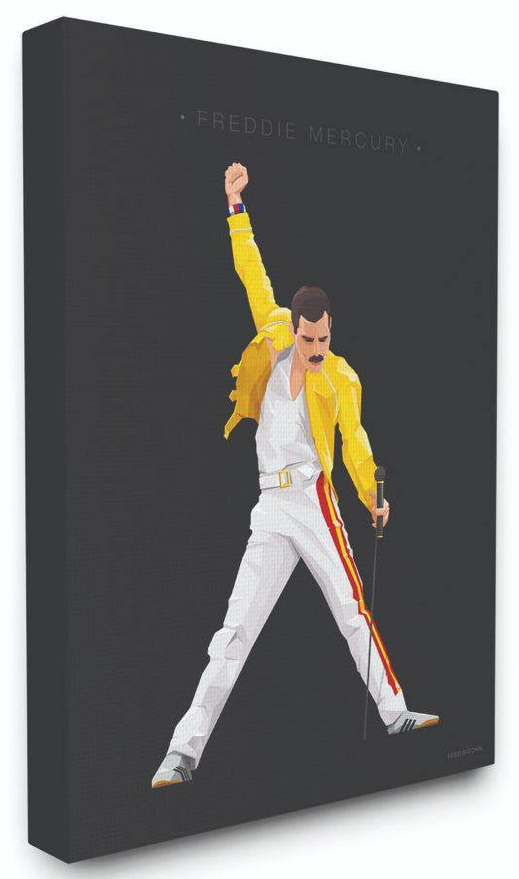 Stupell Industries Freddie Mercury Famous People Characters Fashion Figure Design Canvas Wall Art by Fred Birchal