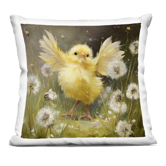 Stupell Industries Free As A Peep Chick Decorative Printed Throw Pillow, design by Tina LeCour, 18 x 7 x 18