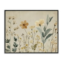 Stupell Industries Free Flowers Foliage Black Framed Giclee Art design by Petal Prints Design, 11 x 14