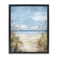 thumbnail image 1 of Stupell Industries Tropical Free Seagulls over Beach Dunes Black Floating Frame Canvas Art, 17 x 21, by Creative Studio, 1 of 8