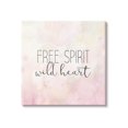 thumbnail image 1 of Stupell Industries Free Spirit Wild Heart Inspirational Pastel Watercolor Canvas Wall Art, 17 x 17, Design by Kim Allen, 1 of 5
