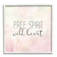 thumbnail image 1 of Stupell Industries Free Spirit Wild Heart Inspirational Pastel Watercolor Framed Wall Art, 17 x 17, Design by Kim Allen, 1 of 5