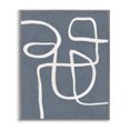 thumbnail image 1 of Stupell Industries Freeflow Line on Blue Abstract Painting Gray Framed Art Print Wall Art, 24 x 30, 1 of 10