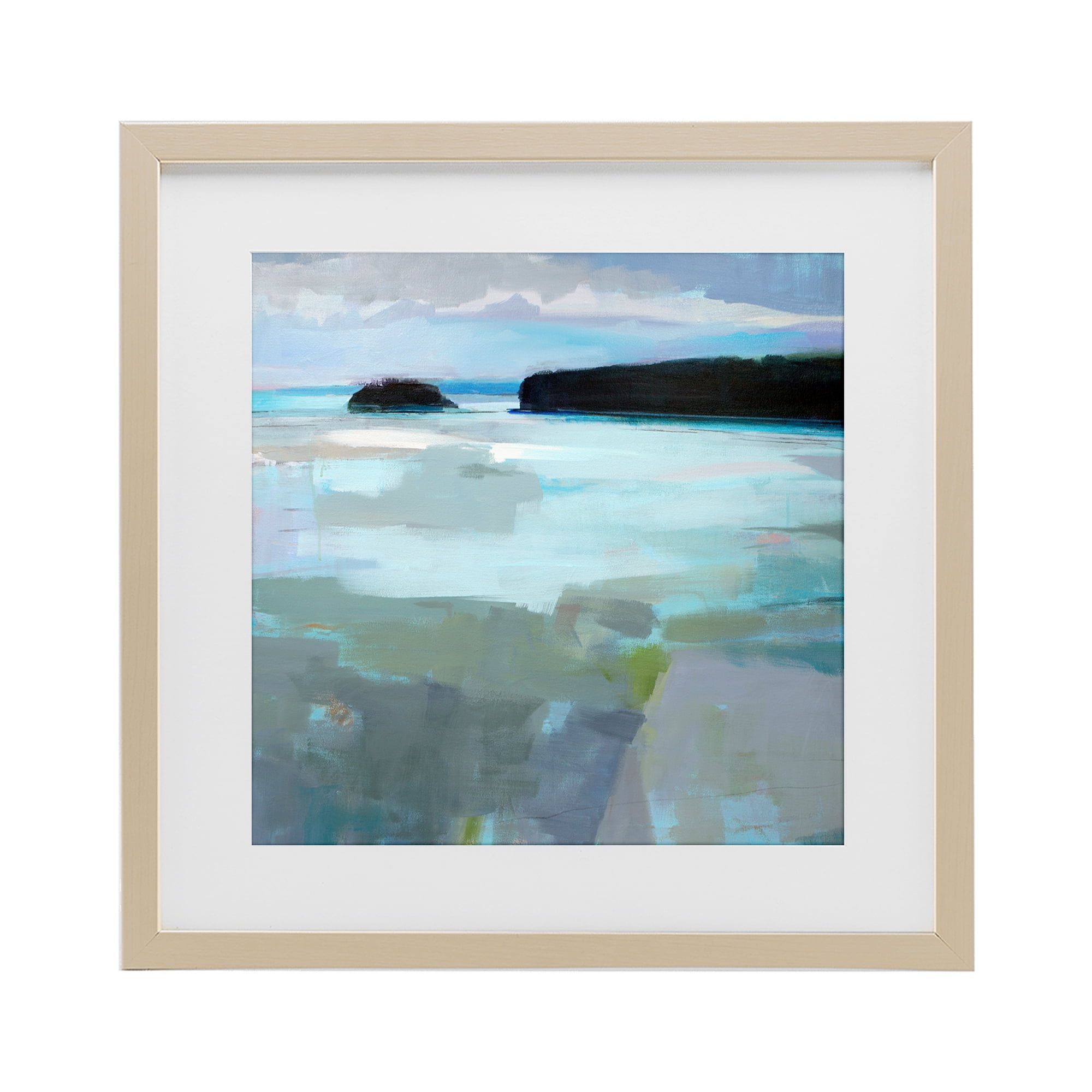 Stupell Industries Freeport Maine Abstraction Birch Framed Print Under Glass, design by Kathleen Robbins