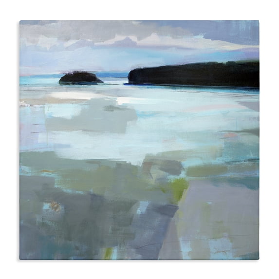 Stupell Industries Modern Freeport Maine Abstraction Canvas Art, 17 x 17, by Kathleen Robbins