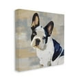 thumbnail image 1 of Stupell Industries French Bulldog Dog Grey Beige Neutral Patchwork Design by Keri Rodgers, 24" x 24", 1 of 1