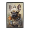 thumbnail image 1 of Stupell Industries Art Deco French Bulldog with Ornate Jewelry Black Framed Giclee Art, 12 x 18, by Wumples, 1 of 7