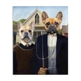 thumbnail image 1 of Stupell Industries Eclectic French Bulldogs Iconic Farmers Canvas Art, 30 x 40, by Grotto Studios, 1 of 8