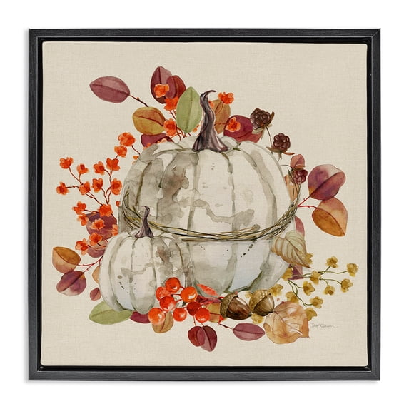 Stupell Industries French Country Black Floating Frame Canvas Art, 18 x 18, by Carol Robinson