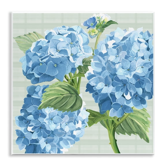 Stupell Industries French Country Blue Hydrangea Blossoms Wall Plaque Art, 12 x 12, by Erica Christopher