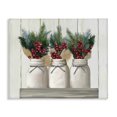 thumbnail image 1 of Stupell Industries French Country Christmas Berry Bouquets Canvas Art, 20 x 16, by Ziwei Li, 1 of 7