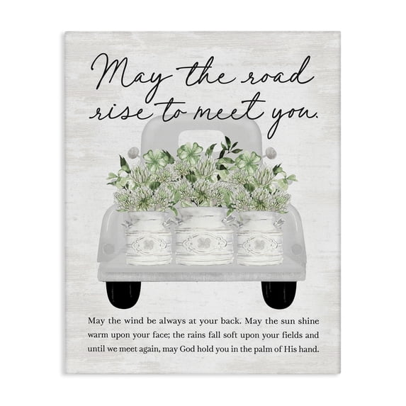 Stupell Industries French Country Country Irish Proverb Canvas Art, 16 x 20, by Lettered and Lined