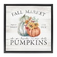 thumbnail image 1 of Stupell Industries French Country Fall Country Market Pumpkins Black Floating Frame Canvas Art, 18 x 18, by Courtney Morgenstern, 1 of 8