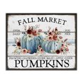 thumbnail image 1 of Stupell Industries French Country Fall Floral Pumpkins Black Framed Giclee Art, 14 x 11, by Creatif Belle, 1 of 8