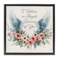 thumbnail image 1 of Stupell Industries French Country Floral Believe In Angels Black Floating Frame Canvas Art, 18 x 18, by Nicole DeCamp, 1 of 8