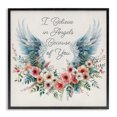 thumbnail image 1 of Stupell Industries French Country Floral Believe In Angels Black Framed Giclee Art, 12 x 12, by Nicole DeCamp, 1 of 7