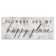thumbnail image 1 of Stupell Industries French Country Flowers Are Happy Place Canvas Art, 48 x 20, by Lil' Rue, 1 of 7