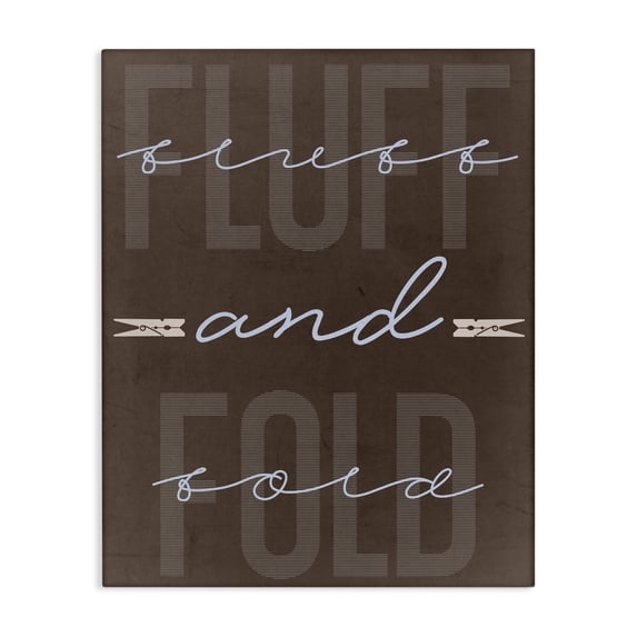 Stupell Industries French Country Fluff And Fold Brown Minimal Canvas Art, 24 x 30, by Marcus Prime