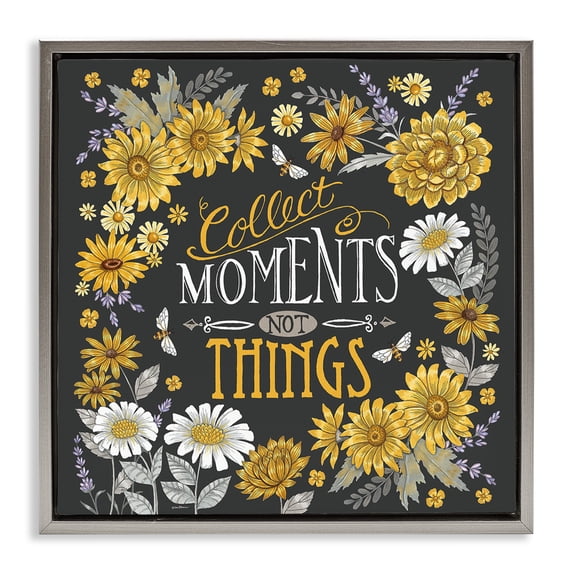 Stupell Industries French Country Gray Floating Frame Canvas Art, 25 x 25, by Deb Strain