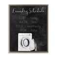 thumbnail image 1 of Stupell Industries French Country Lazy Laundry Schedule Humor Brown Floating Frame Canvas Art, 25 x 31, by Kim Allen, 1 of 8
