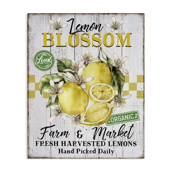 Stupell Industries French Country Lemon Blossom Market Canvas Art, 30 x 40, by Creatif Belle
