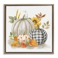 thumbnail image 1 of Stupell Industries French Country Patterned Pumpkins Autumn Harvest Brown Floating Frame Canvas Art, 18 x 18, by Nan, 1 of 7