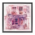 thumbnail image 1 of Stupell Industries French Country Pink Bistro Café Black Floating Frame Canvas Art, 18 x 18, by Steve Hunziker, 1 of 8