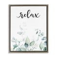 thumbnail image 1 of Stupell Industries French Country Relax Leafy Herbs Brown Floating Frame Canvas Art, 25 x 31, by Lettered and Lined, 1 of 8