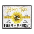 thumbnail image 1 of Stupell Industries French Country Rustic Honey Bee & Flower Black Framed Giclee Art, 14 x 11, by Creatif Belle, 1 of 8