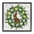 thumbnail image 1 of Stupell Industries French Country Spring Easter Egg Wreath Black Floating Frame Canvas Art, 25 x 25, by Annie LaPoint, 1 of 8